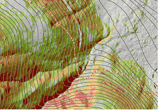 10m contours